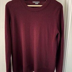 Vince Maroon Cashmere Pullover Sweater